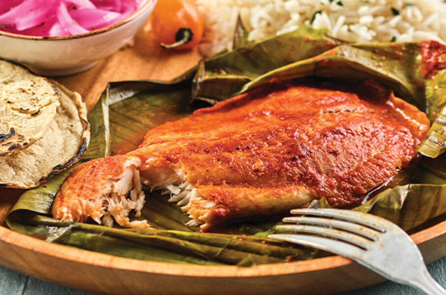 Tikin Xic, traditional dish in Yucatan, Mexico