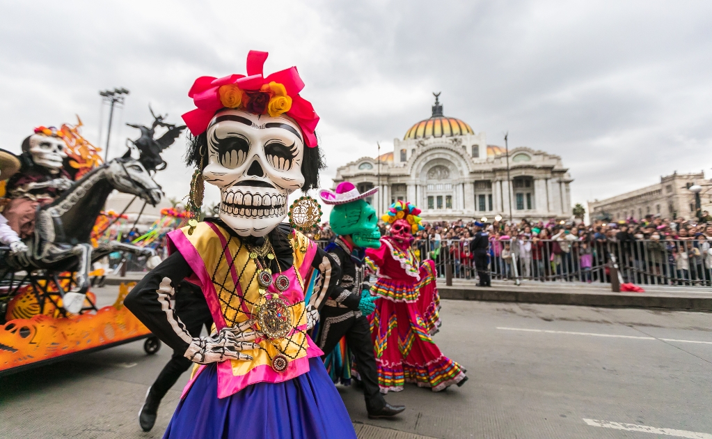 Day of the Dead parade in Mexico City