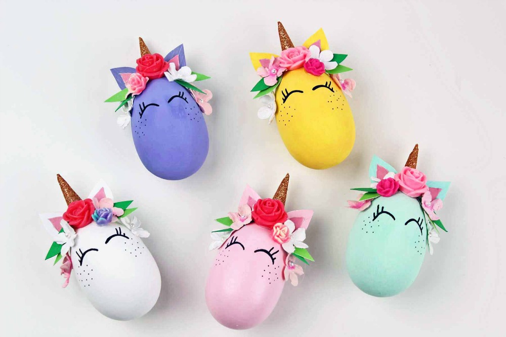 Unicorn Easter eggs decoration