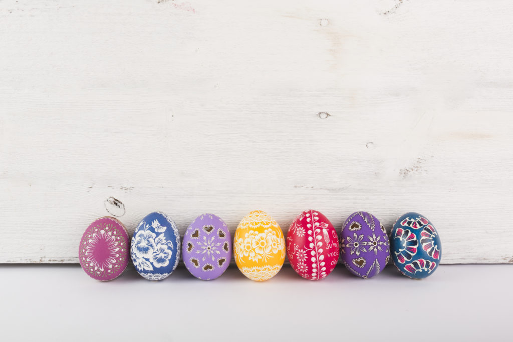 Mexican style Easter eggs decoration