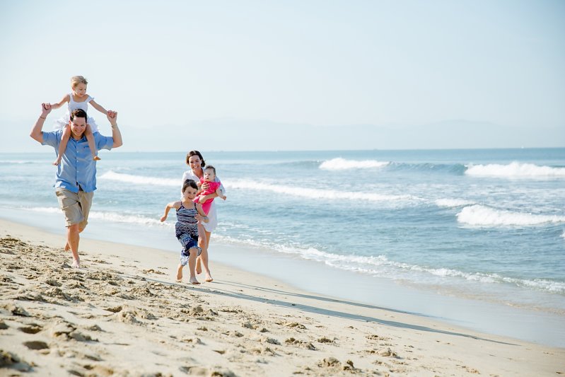 Happy Family at Grand Velas Riviera Nayarit beach