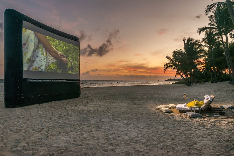 Cinema on the beach at Grand Velas Riviera Maya, post-pandemic experiences