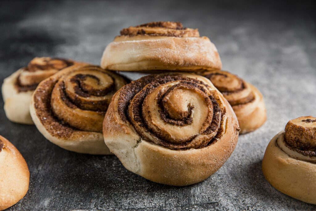 Cinammon rolls, also traditional from Mexican bread stores