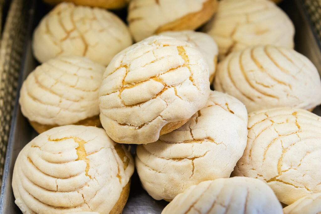 Conchas Mexican sweet bread