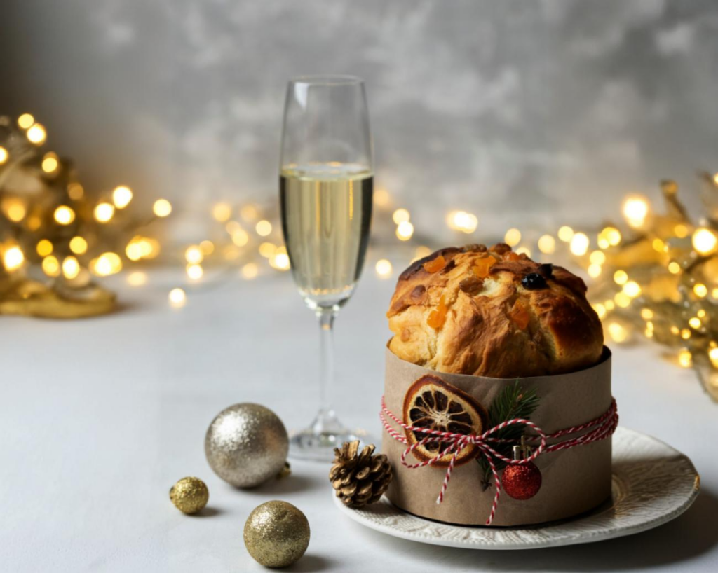 Christmas dessert with wine pairing